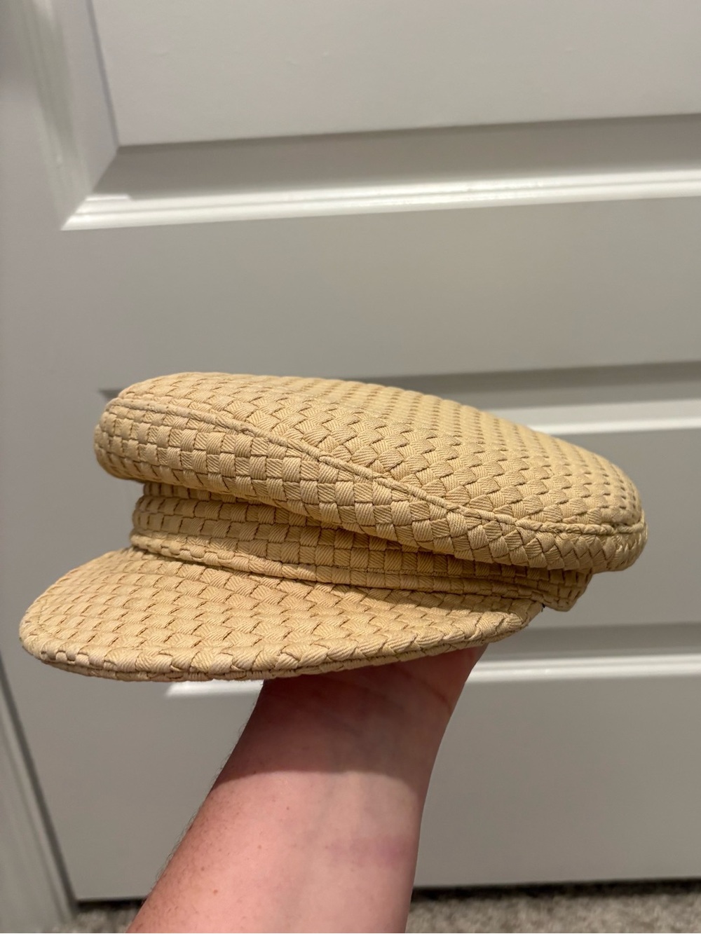 Lack Of Color Beige-Tan Baker Boy Cap